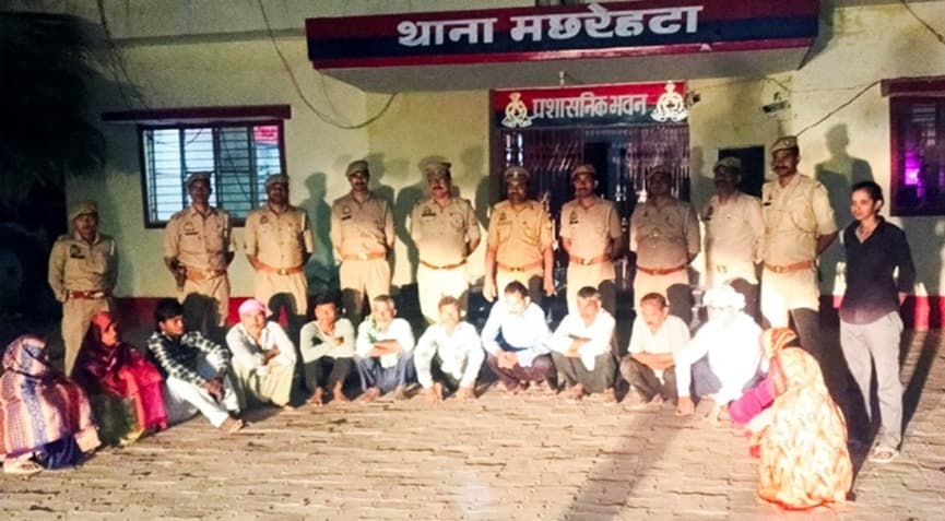 सीतापुर में 18 वांछित और वारंटी गिरफ्तार, मछरेहटा पुलिस ने 13 को पकड़ा